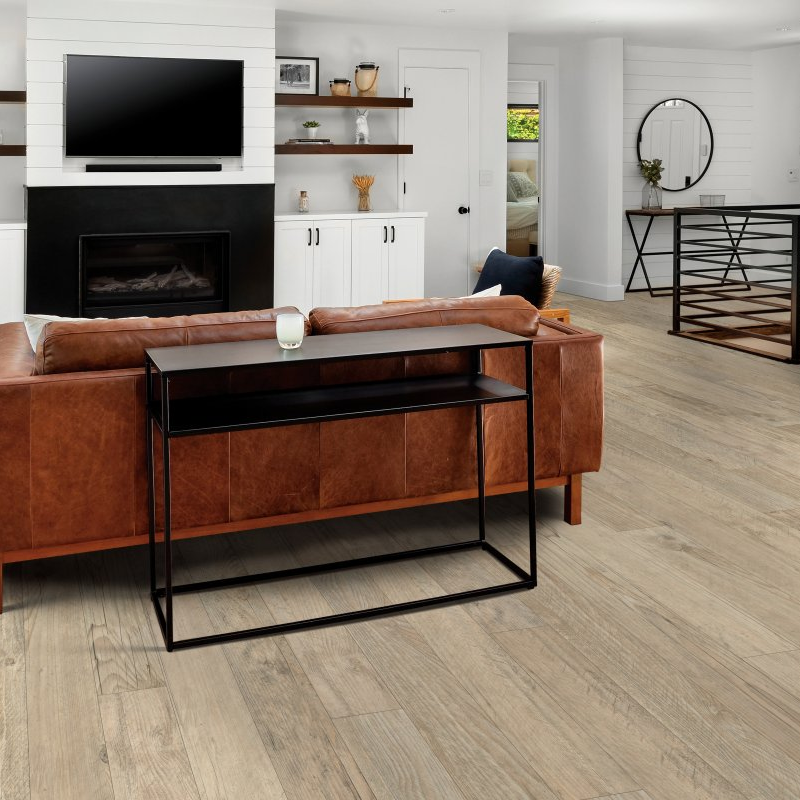 Vinyl flooring in the living room - Batavia II Plus-Riverside Barnwood